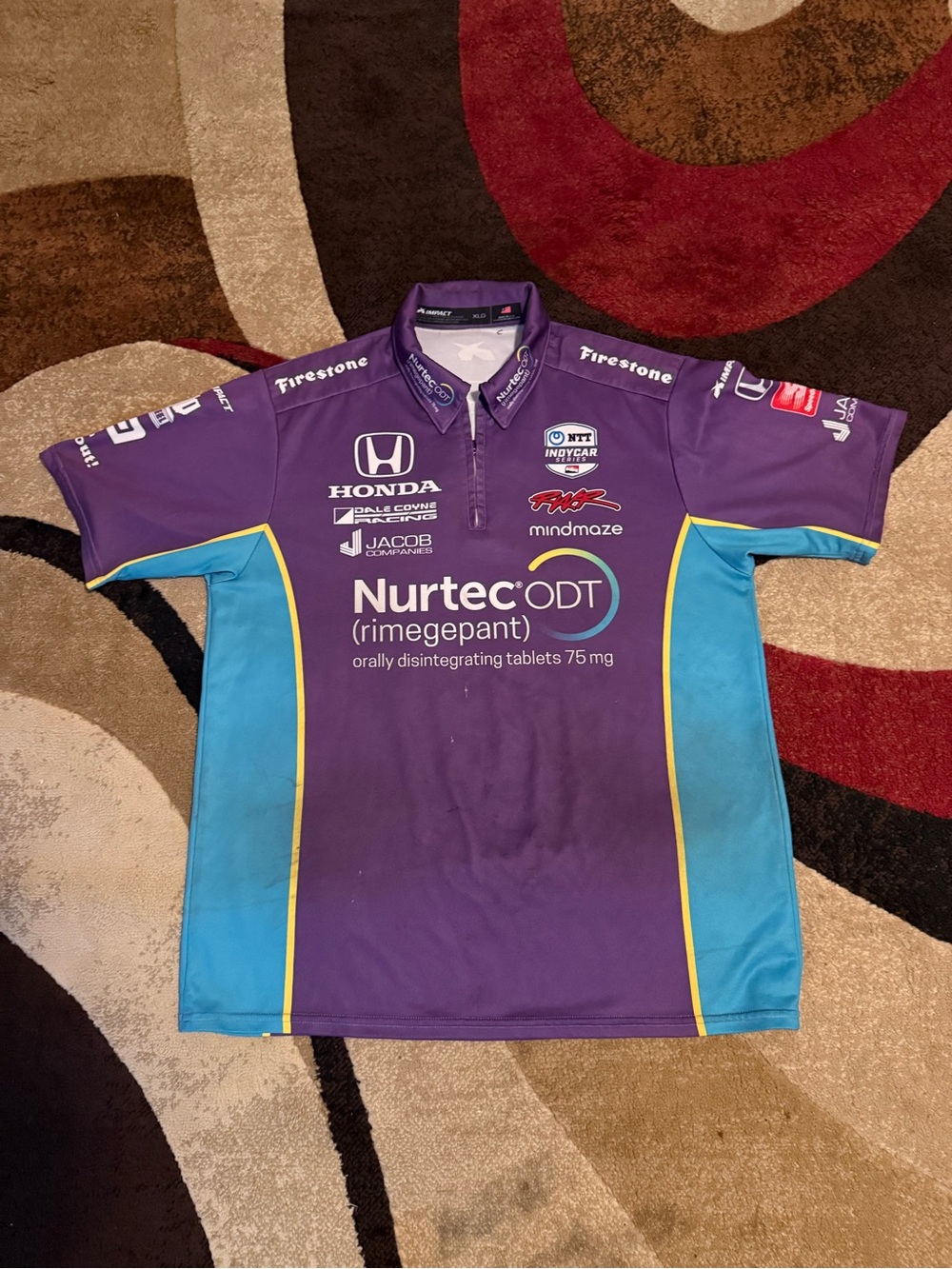 Indy car Dale coyne.     Racing pit, crew shirt size XLG